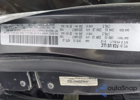 2016 Jeep Compass Sport z USA, uszkodzony, nr VIN 1C4NJDBB8GD778543